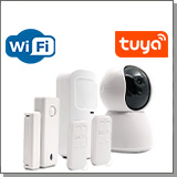 Wi-Fi TUYA камера наблюдения Видео-Alarm 4-W с охранными датчиками